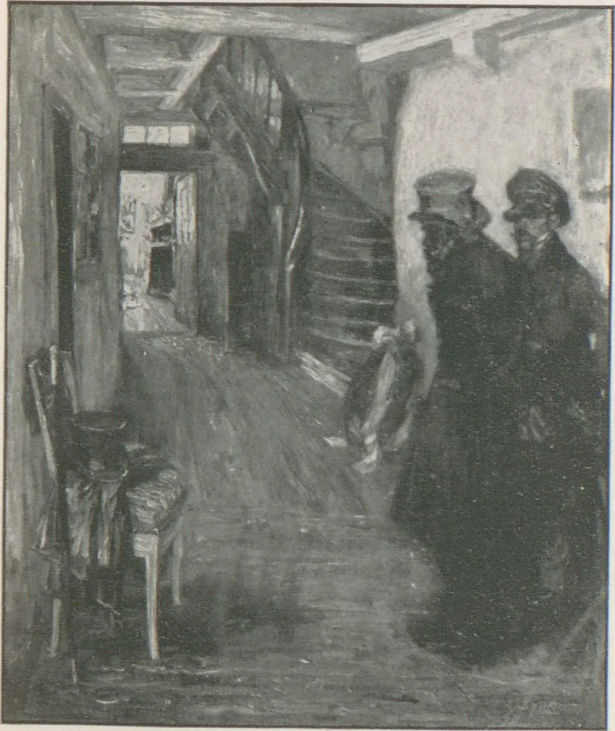 An illustration from Catalogue of an exhibition of contemporary German paintings, 1906, leaf 49