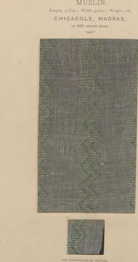 An illustration from Collection of specimens and illustrations of the textile manufactures of India. Second series, 0864-0920 / prepared under the direction of J. Forbes Watson, 1874, leaf 26