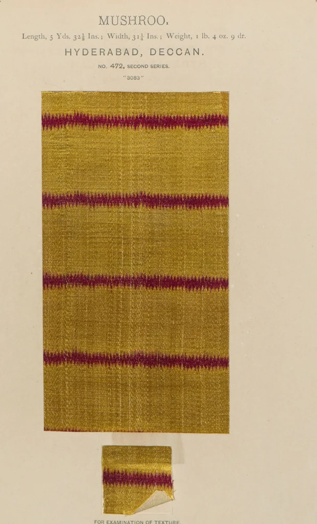 An illustration from Collection of specimens and illustrations of the textile manufactures of India. Second series, 0459-0525 / prepared under the direction of J. Forbes Watson, 1873, leaf 16