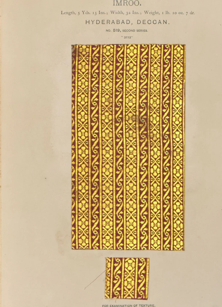 An illustration from Collection of specimens and illustrations of the textile manufactures of India. Second series, 0459-0525 / prepared under the direction of J. Forbes Watson, 1873, leaf 63