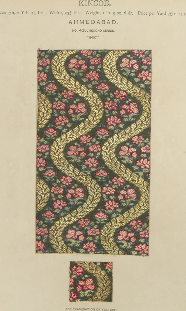 An illustration from Collection of specimens and illustrations of the textile manufactures of India. Second series, 0401-0458 / prepared under the direction of J. Forbes Watson, 1873, leaf 27