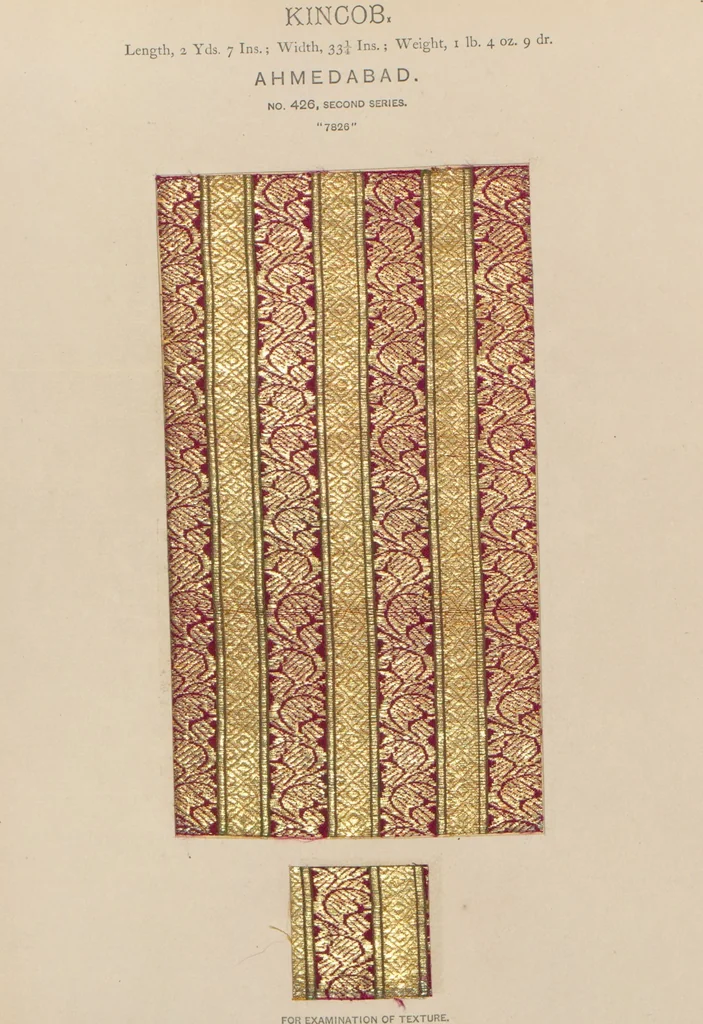 An illustration from Collection of specimens and illustrations of the textile manufactures of India. Second series, 0401-0458 / prepared under the direction of J. Forbes Watson, 1873, leaf 28