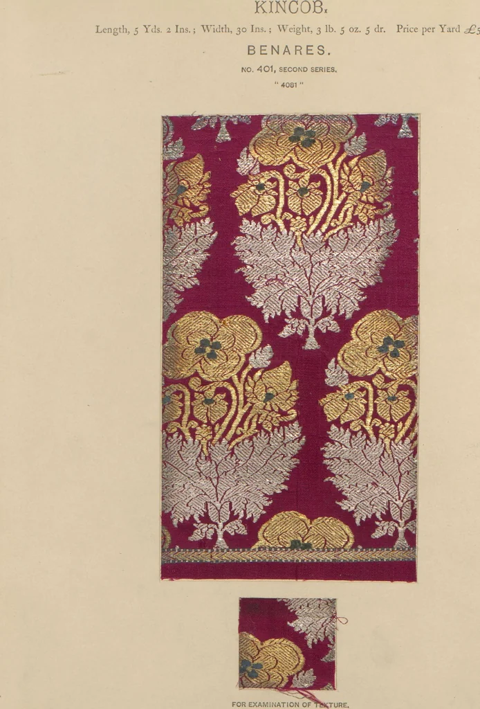 An illustration from Collection of specimens and illustrations of the textile manufactures of India. Second series, 0401-0458 / prepared under the direction of J. Forbes Watson, 1873, leaf 3