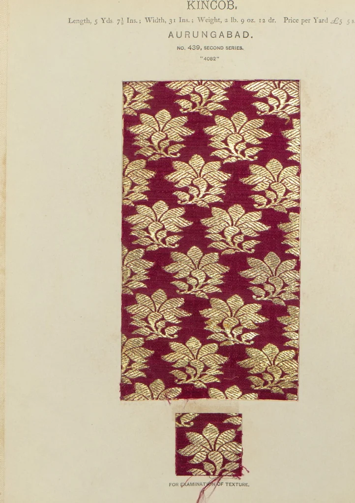 An illustration from Collection of specimens and illustrations of the textile manufactures of India. Second series, 0401-0458 / prepared under the direction of J. Forbes Watson, 1873, leaf 41