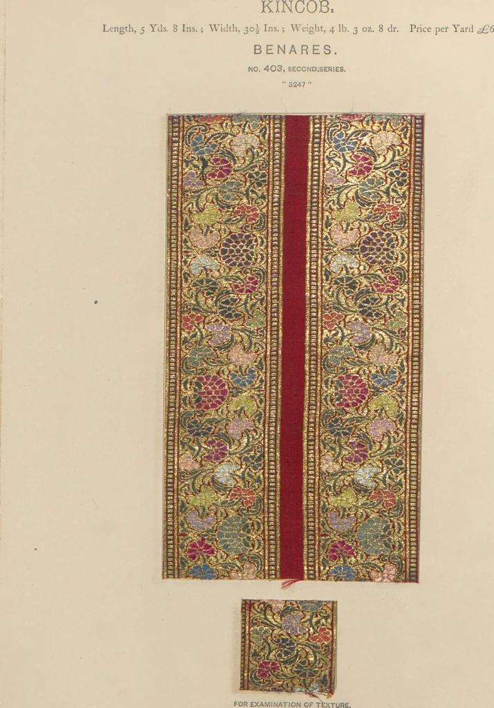 An illustration from Collection of specimens and illustrations of the textile manufactures of India. Second series, 0401-0458 / prepared under the direction of J. Forbes Watson, 1873, leaf 5