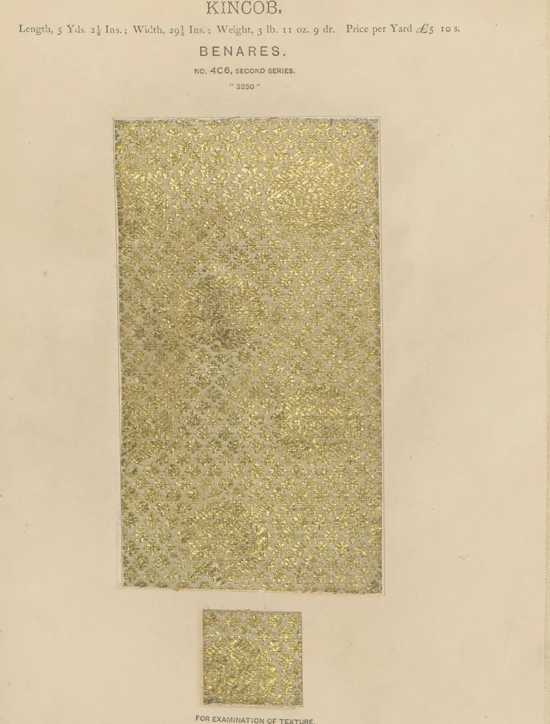 An illustration from Collection of specimens and illustrations of the textile manufactures of India. Second series, 0401-0458 / prepared under the direction of J. Forbes Watson, 1873, leaf 8