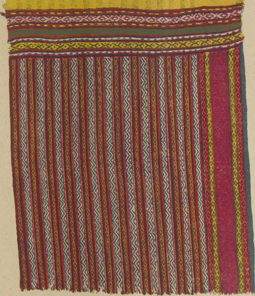 An illustration from Collection of specimens and illustrations of the textile manufactures of India. Second series, 0065-0100 / prepared under the direction of J. Forbes Watson, leaf 28