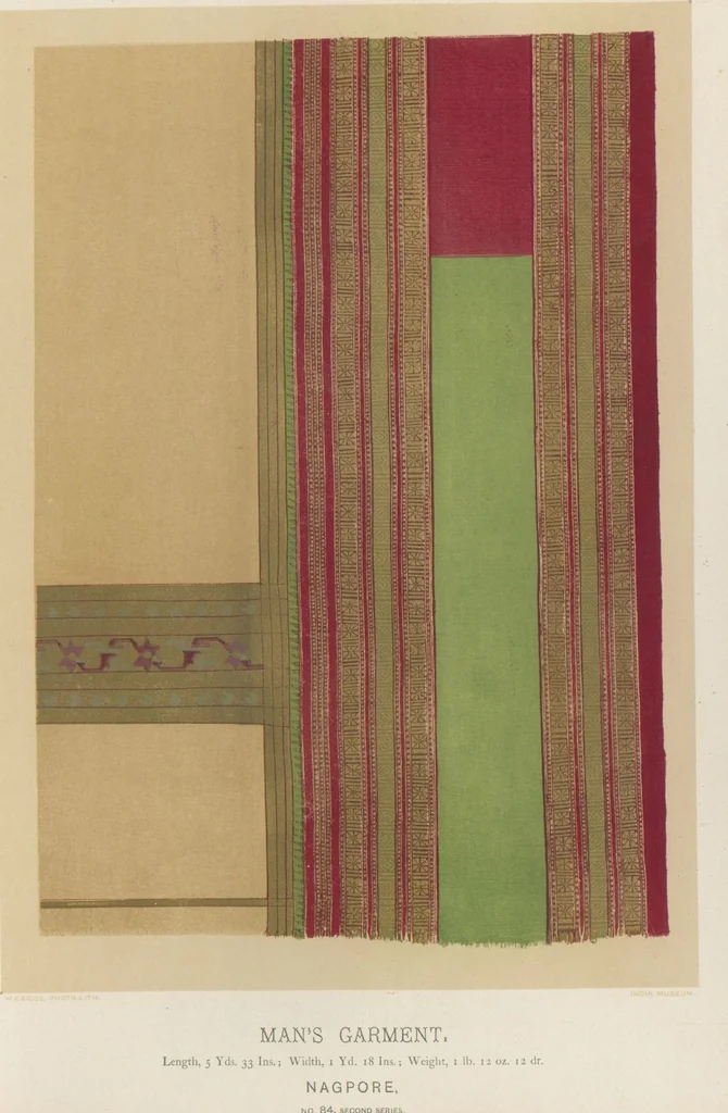 An illustration from Collection of specimens and illustrations of the textile manufactures of India. Second series, 0065-0100 / prepared under the direction of J. Forbes Watson, leaf 42