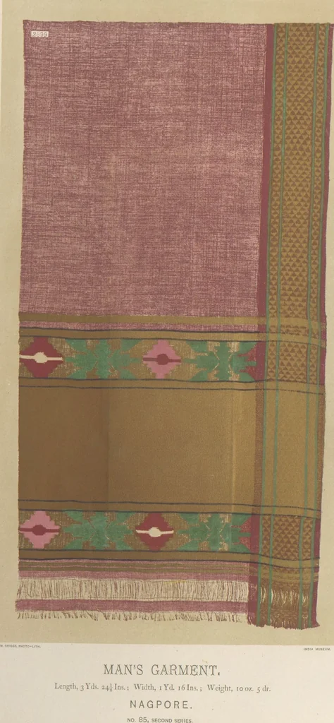 An illustration from Collection of specimens and illustrations of the textile manufactures of India. Second series, 0065-0100 / prepared under the direction of J. Forbes Watson, leaf 44