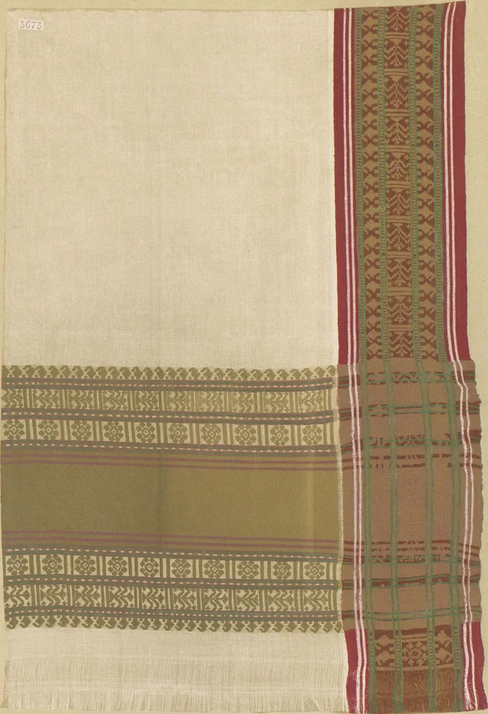 An illustration from Collection of specimens and illustrations of the textile manufactures of India. Second series, 0065-0100 / prepared under the direction of J. Forbes Watson, leaf 46