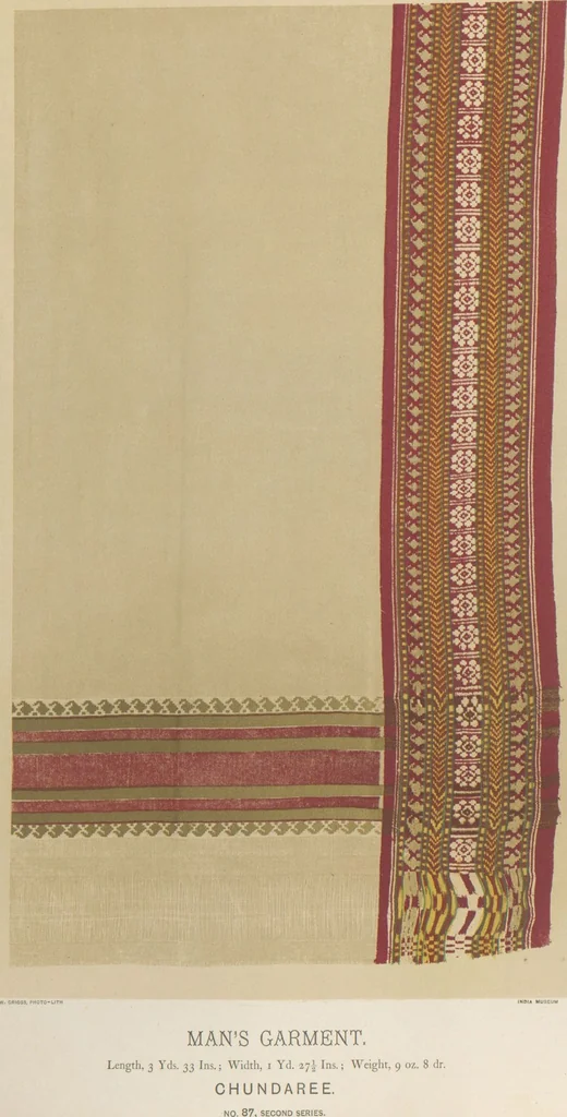 An illustration from Collection of specimens and illustrations of the textile manufactures of India. Second series, 0065-0100 / prepared under the direction of J. Forbes Watson, leaf 48