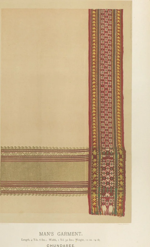 An illustration from Collection of specimens and illustrations of the textile manufactures of India. Second series, 0065-0100 / prepared under the direction of J. Forbes Watson, leaf 56