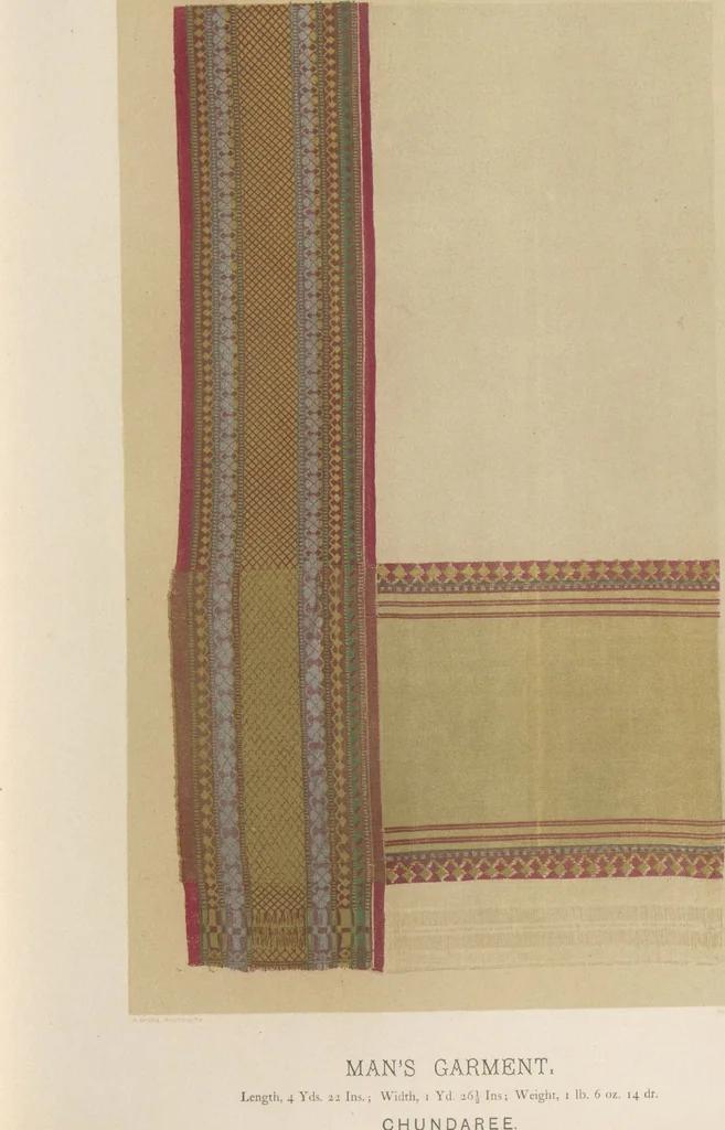 An illustration from Collection of specimens and illustrations of the textile manufactures of India. Second series, 0065-0100 / prepared under the direction of J. Forbes Watson, leaf 58
