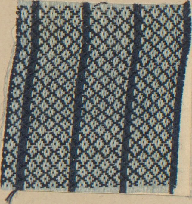 An illustration from Collection of specimens and illustrations of the textile manufactures of India. Second series, 0692-0751 / prepared under the direction of J. Forbes Watson, 1874, leaf 33
