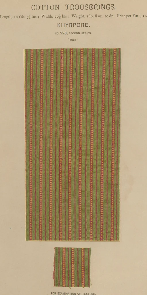 An illustration from Collection of specimens and illustrations of the textile manufactures of India. Second series, 0692-0751 / prepared under the direction of J. Forbes Watson, 1874, leaf 37