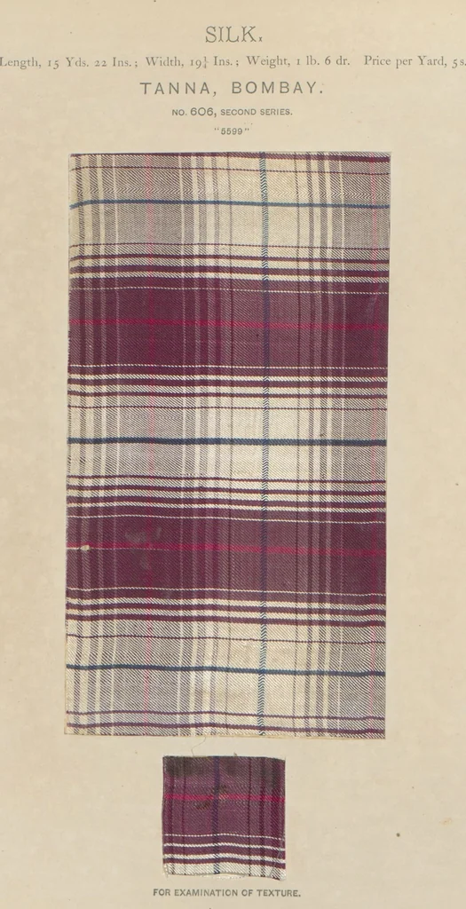 An illustration from Collection of specimens and illustrations of the textile manufactures of India. Second series, 0575-0631 / prepared under the direction of J. Forbes Watson, 1873, leaf 33