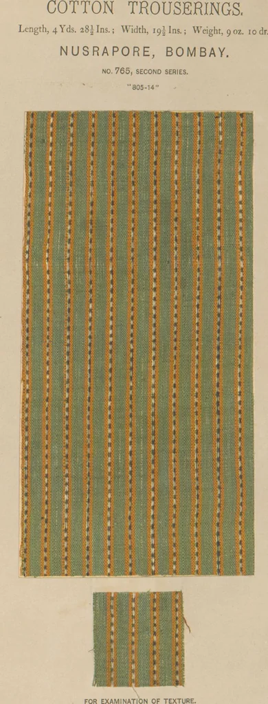 An illustration from Collection of specimens and illustrations of the textile manufactures of India. Second series, 0752-0812 / prepared under the direction of J. Forbes Watson, 1874, leaf 16