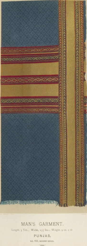 An illustration from Collection of specimens and illustrations of the textile manufactures of India. Second series, 0101-0134 / prepared under the direction of J. Forbes Watson, 1877, leaf 22