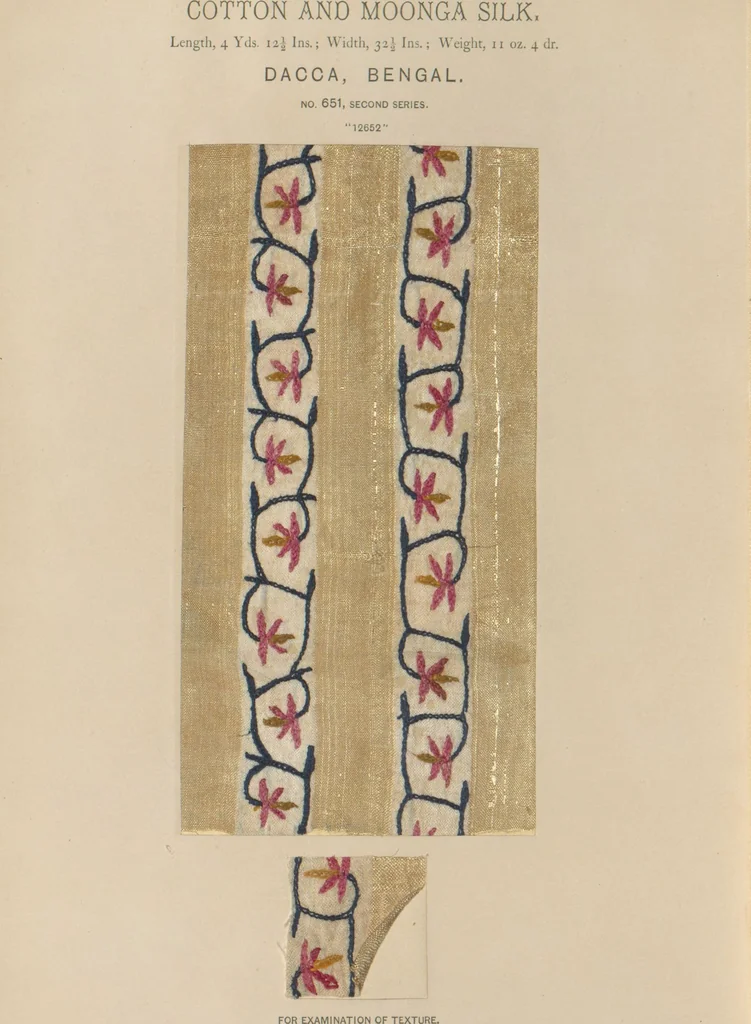 An illustration from Collection of specimens and illustrations of the textile manufactures of India. Second series, 0632-0691 / prepared under the direction of J. Forbes Watson, 1873, leaf 22