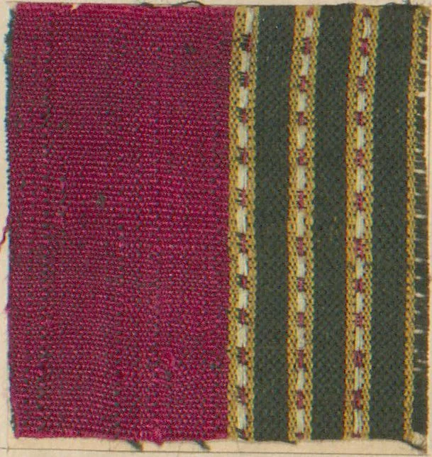 An illustration from Collection of specimens and illustrations of the textile manufactures of India. Second series, 0632-0691 / prepared under the direction of J. Forbes Watson, 1873, leaf 42