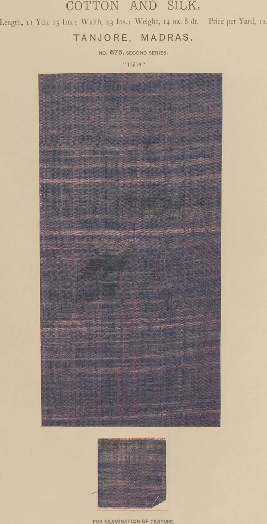 An illustration from Collection of specimens and illustrations of the textile manufactures of India. Second series, 0632-0691 / prepared under the direction of J. Forbes Watson, 1873, leaf 47