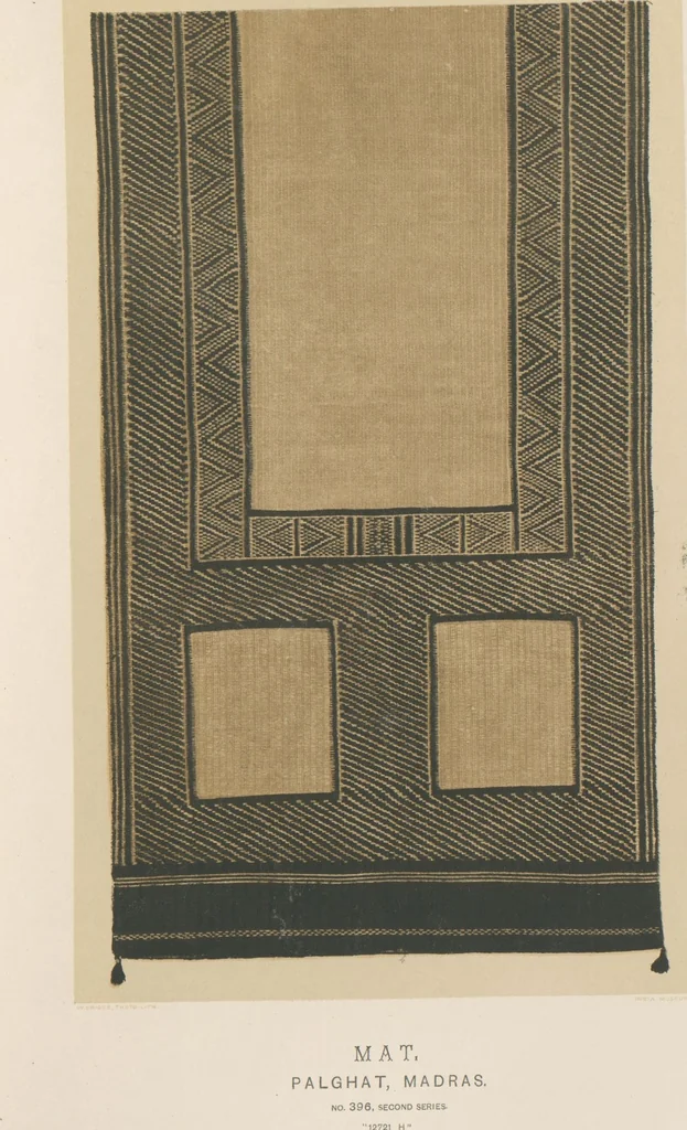 An illustration from Collection of specimens and illustrations of the textile manufactures of India. Second series, 0386-0400 / prepared under the direction of J. Forbes Watson, leaf 12
