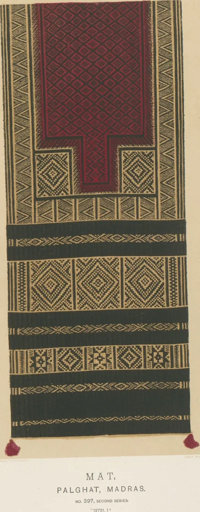 An illustration from Collection of specimens and illustrations of the textile manufactures of India. Second series, 0386-0400 / prepared under the direction of J. Forbes Watson, leaf 13