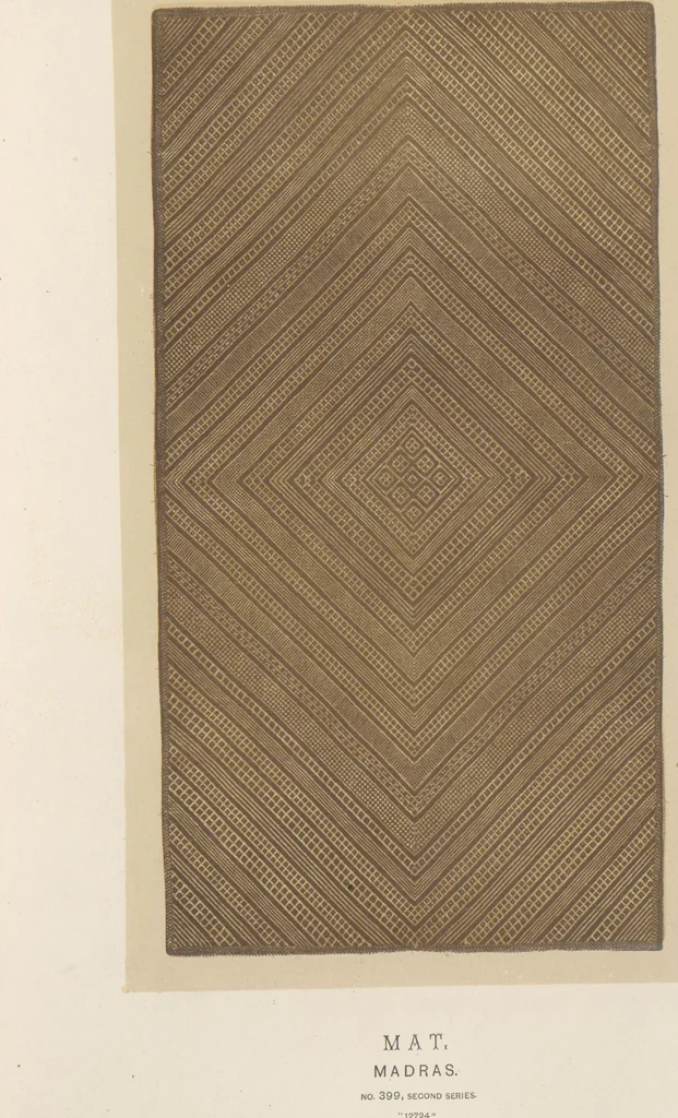 An illustration from Collection of specimens and illustrations of the textile manufactures of India. Second series, 0386-0400 / prepared under the direction of J. Forbes Watson, leaf 15