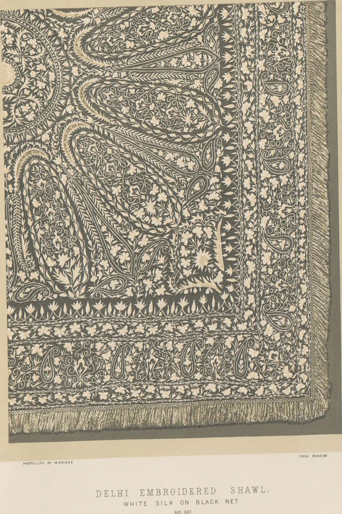 An illustration from Collection of specimens and illustrations of the textile manufactures of India. Second series, 0386-0400 / prepared under the direction of J. Forbes Watson, leaf 3