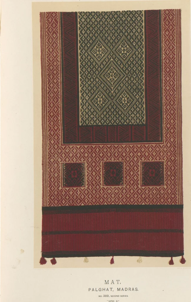 An illustration from Collection of specimens and illustrations of the textile manufactures of India. Second series, 0386-0400 / prepared under the direction of J. Forbes Watson, leaf 5