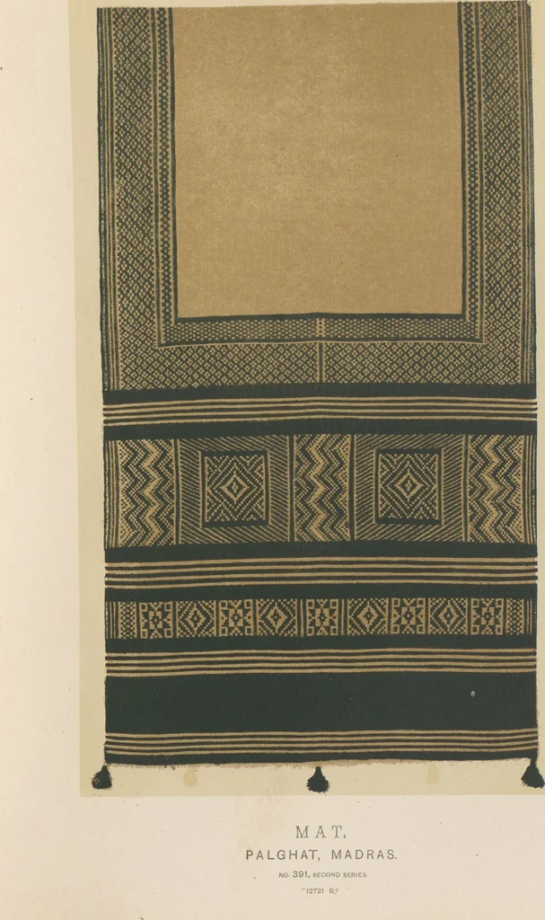 An illustration from Collection of specimens and illustrations of the textile manufactures of India. Second series, 0386-0400 / prepared under the direction of J. Forbes Watson, leaf 7