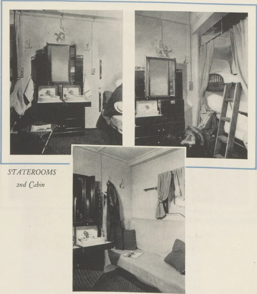 An illustration from 2nd cabin to Europe : S.S. Leviathan, S.S. George Washington, 1922, leaf 10