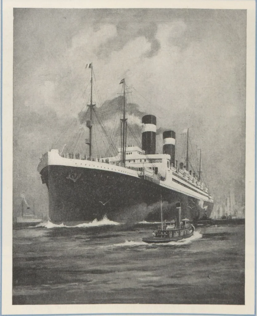 An illustration from 2nd cabin to Europe : S.S. Leviathan, S.S. George Washington, 1922, leaf 11