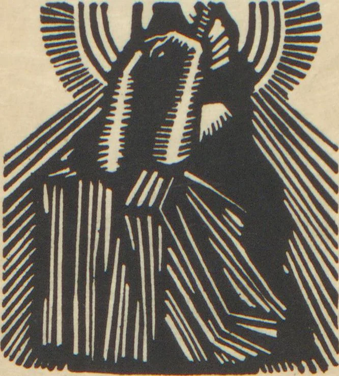 An illustration from A catalogue of an exhibition of woodcuts by John J. A. Murphy : shown at the Galleries of Messrs. Frederick Keppel & Co. ... January the Fifth to January the Thirty-first, Nineteen Hundred and Twenty-two, 1922, leaf 14