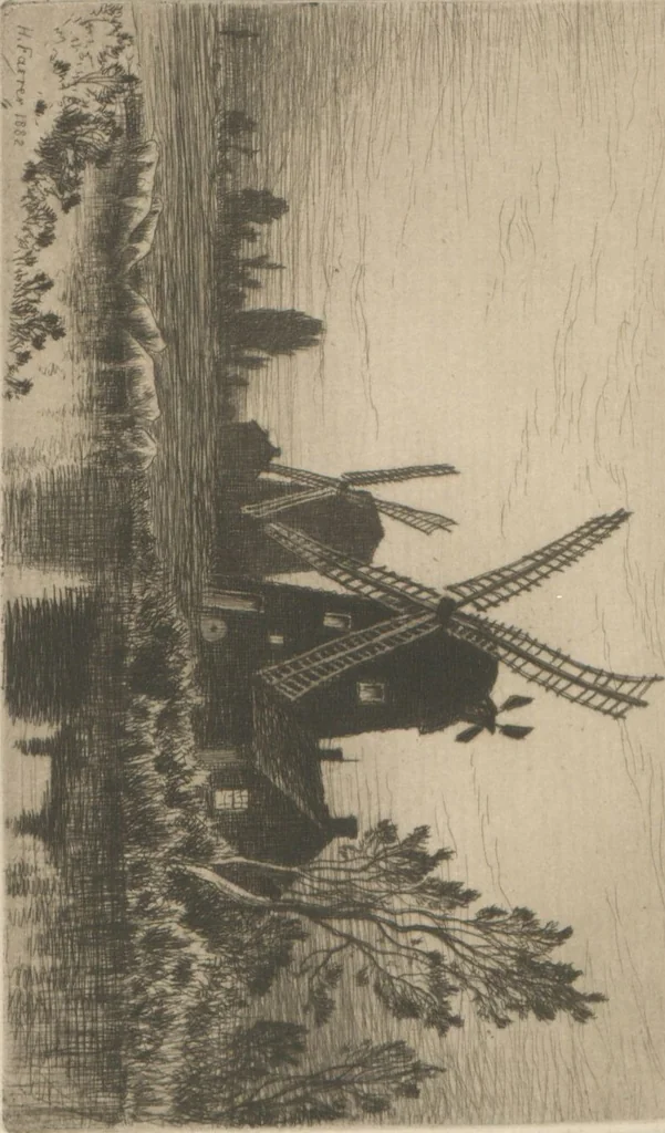An illustration from Catalogue of the ... annual Exhibition of the Philadelphia Society of Etchers : held at the Pennsylvania Academy of the Fine Arts, 1883, leaf 15