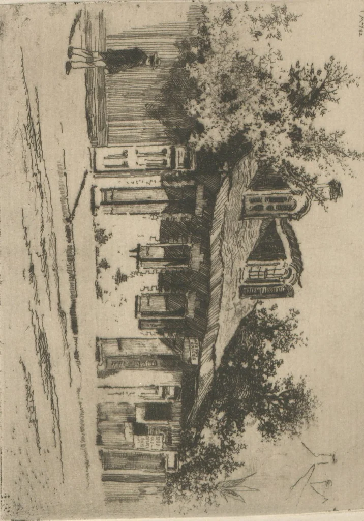 An illustration from Catalogue of the ... annual Exhibition of the Philadelphia Society of Etchers : held at the Pennsylvania Academy of the Fine Arts, 1883, leaf 26
