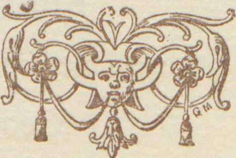An illustration from Catalogue of an exhibition of oil and water-color paintings loaned by New-York artists : also of modern cloth and leather book-covers and original designs therefor, at the Aldine Club, from the twenty-fifth to the thirty-first of March, inclusive / The Committee on Literature and Art, 1892, leaf 6