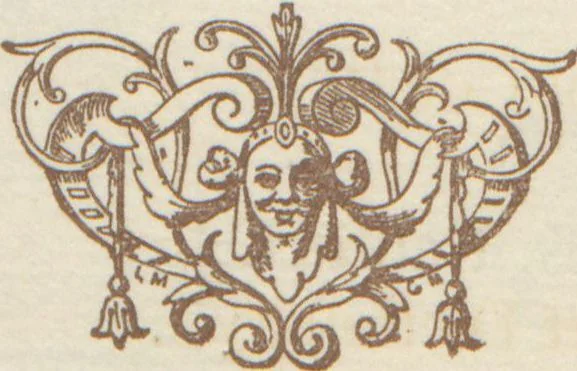An illustration from Catalogue of an exhibition of oil and water-color paintings loaned by New-York artists : also of modern cloth and leather book-covers and original designs therefor, at the Aldine Club, from the twenty-fifth to the thirty-first of March, inclusive / The Committee on Literature and Art, 1892, leaf 8