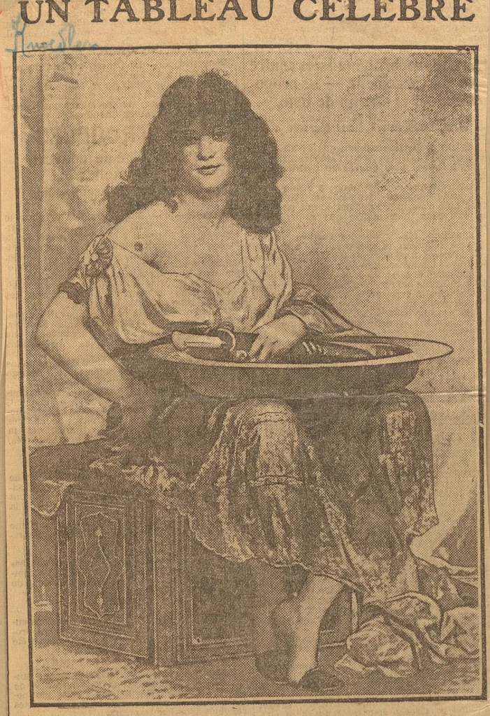 An illustration from [The Salome of Henri Regnault, a scrap book of clippings relating to its purchase by M. Knoedler & Co. at the sale of the Marquise Landolfo Carcano, May 30, 1912] : Volume 1, 1912, leaf 133