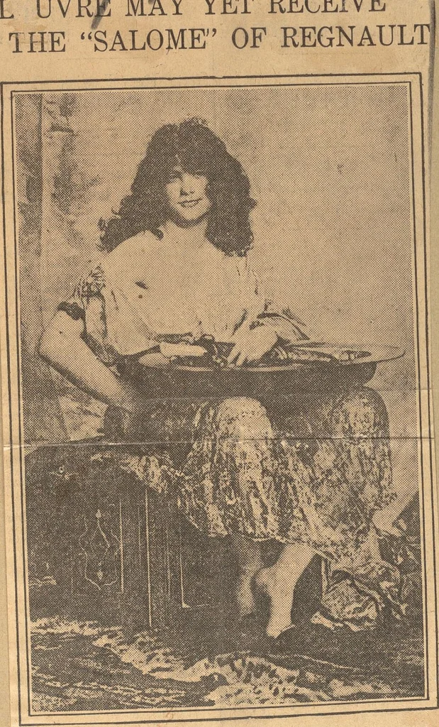 An illustration from [The Salome of Henri Regnault, a scrap book of clippings relating to its purchase by M. Knoedler & Co. at the sale of the Marquise Landolfo Carcano, May 30, 1912] : Volume 1, 1912, leaf 176