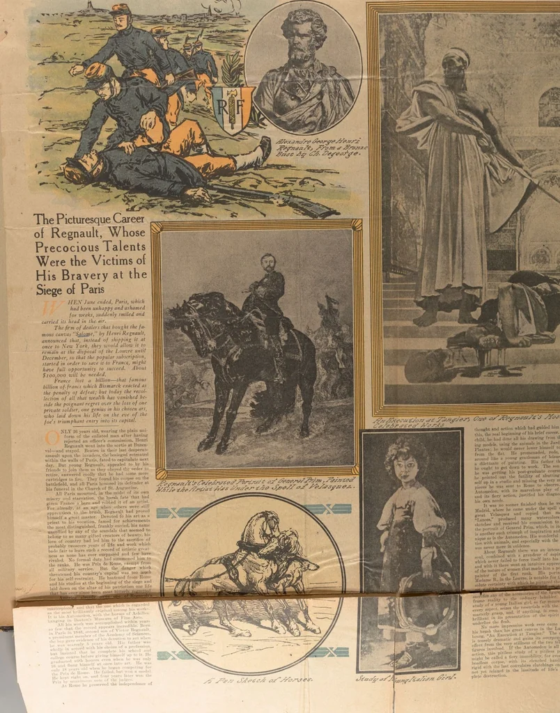An illustration from [The Salome of Henri Regnault, a scrap book of clippings relating to its purchase by M. Knoedler & Co. at the sale of the Marquise Landolfo Carcano, May 30, 1912] : Volume 1, 1912, leaf 189