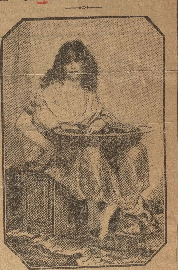 An illustration from [The Salome of Henri Regnault, a scrap book of clippings relating to its purchase by M. Knoedler & Co. at the sale of the Marquise Landolfo Carcano, May 30, 1912] : Volume 1, 1912, leaf 45