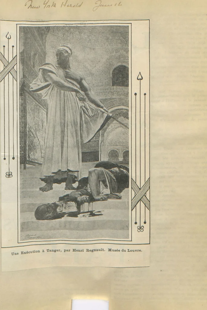 An illustration from [The Salome of Henri Regnault, a scrap book of clippings relating to its purchase by M. Knoedler & Co. at the sale of the Marquise Landolfo Carcano, May 30, 1912] : Volume 2, 1912, leaf 38