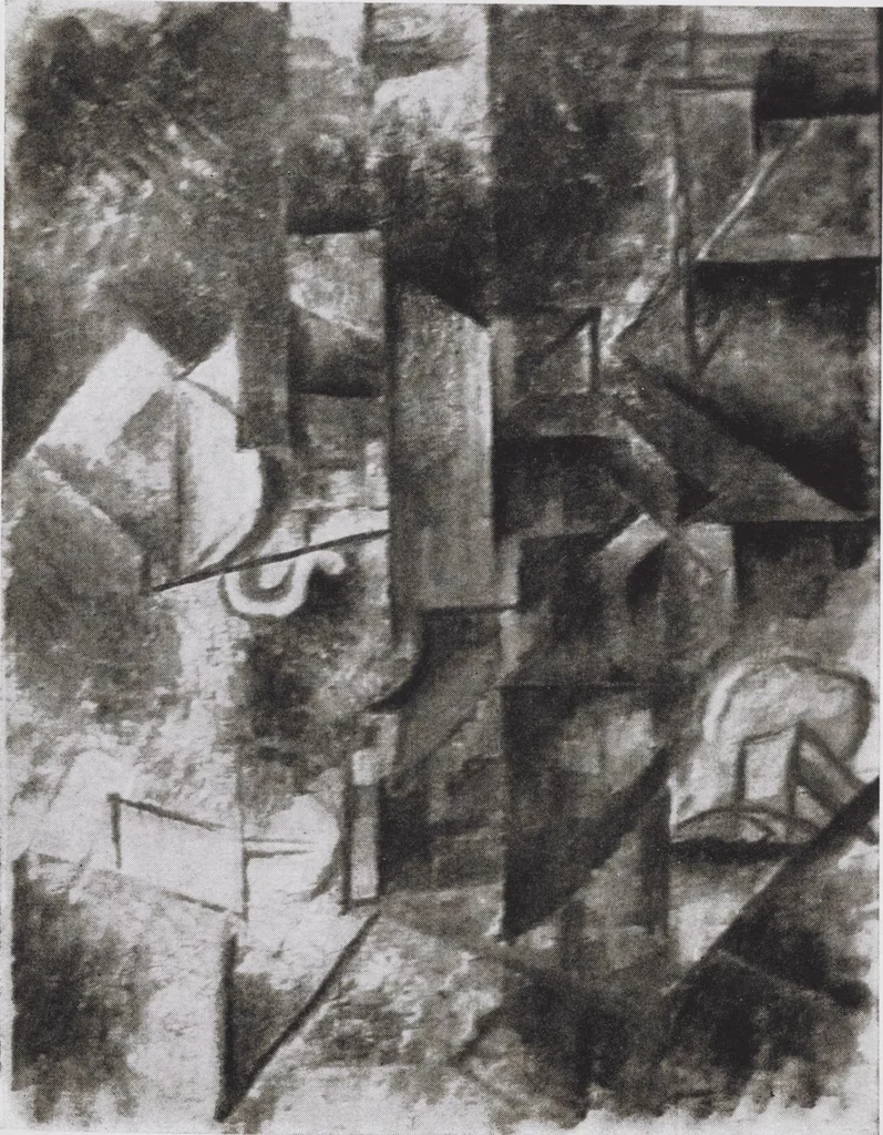 An illustration from Ausstellung Pablo Picasso : Februar 1913, Moderne Galerie Heinrich Thannhauser, München, 1913, leaf 14