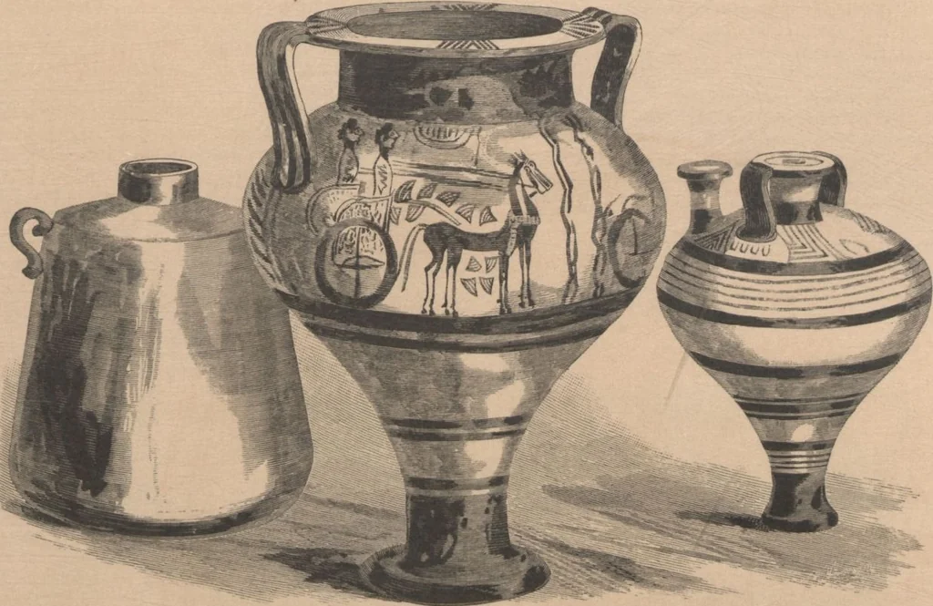 An illustration from The Metropolitan Museum of Art / edited by L.P. di Cesnola ; illustrations by George Gibson, 1882, leaf 14