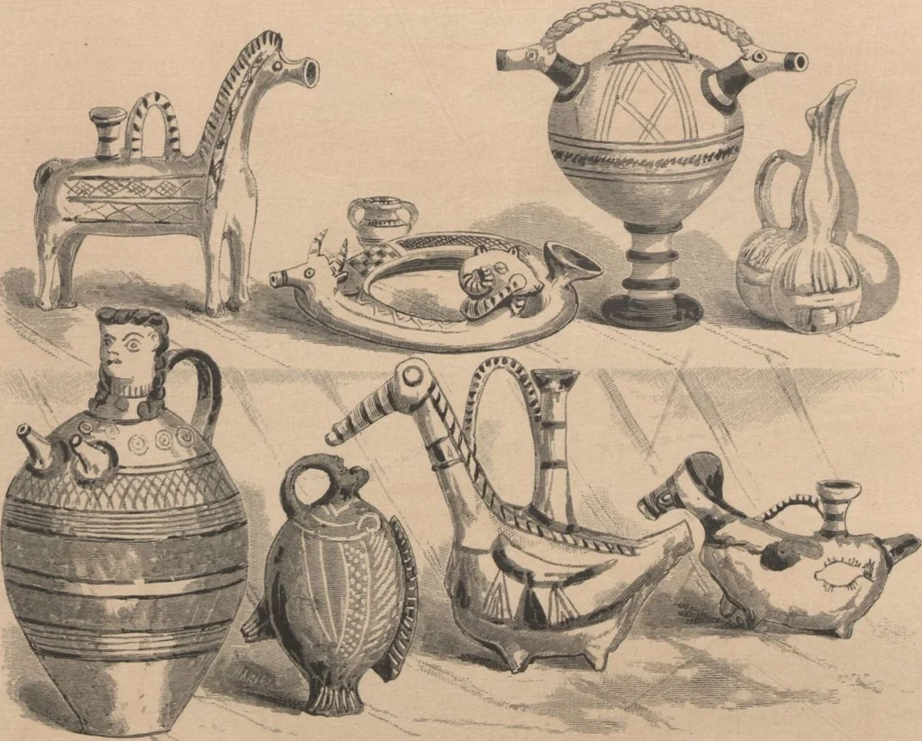 An illustration from The Metropolitan Museum of Art / edited by L.P. di Cesnola ; illustrations by George Gibson, 1882, leaf 16