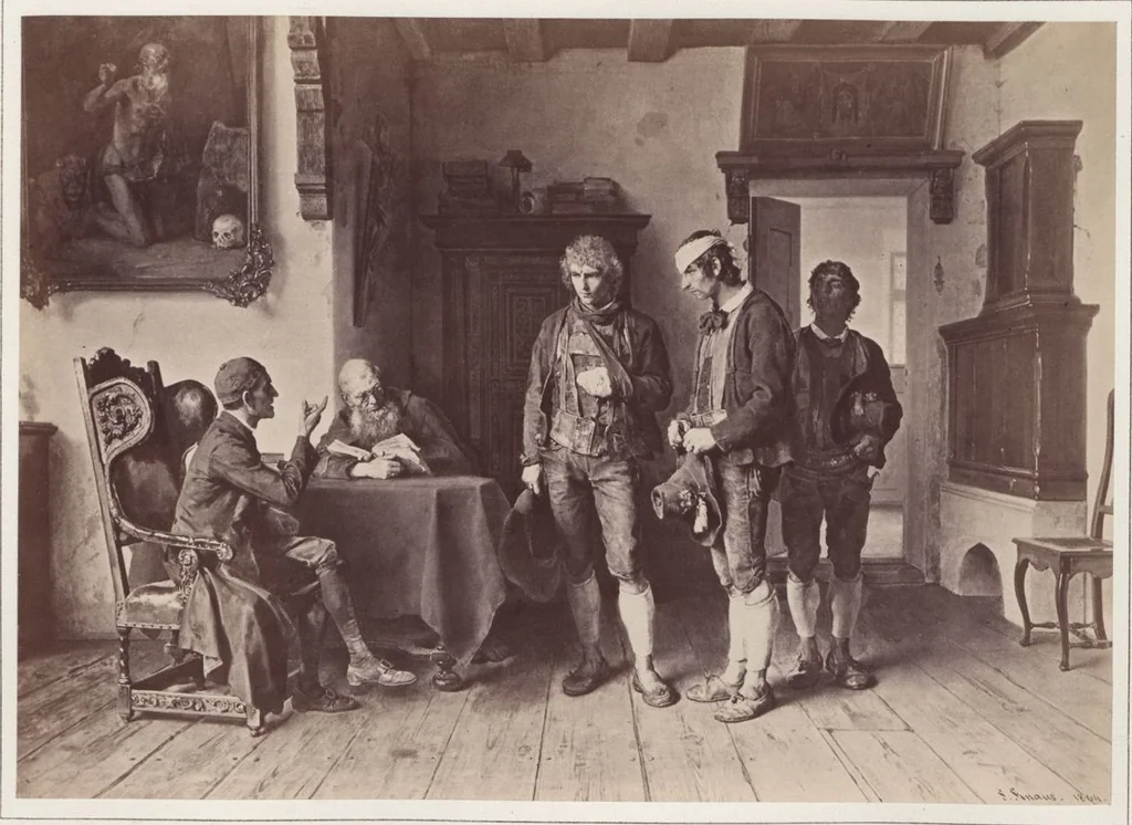 An illustration from Ludwig Knaus : Photographien nach Originalen des Meisters, 1881, leaf 14