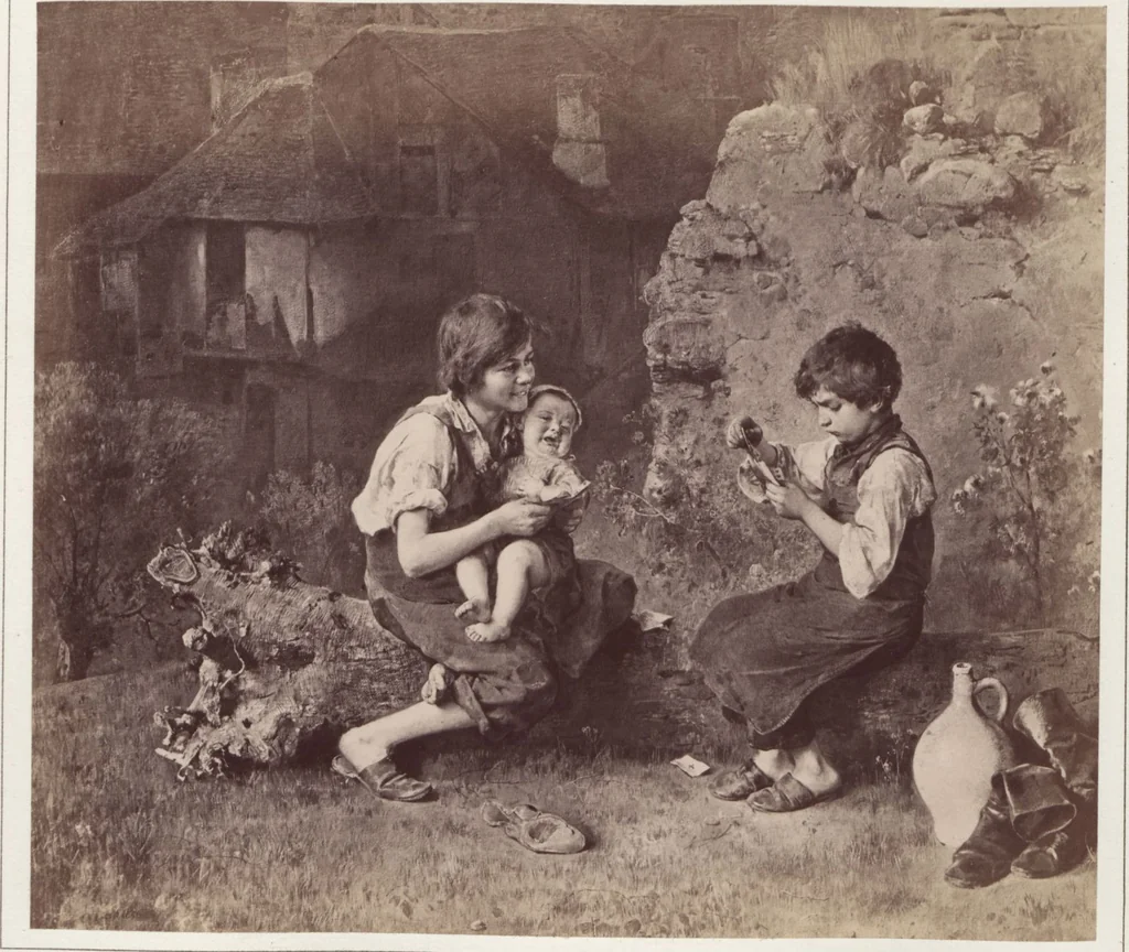An illustration from Ludwig Knaus : Photographien nach Originalen des Meisters, 1881, leaf 4