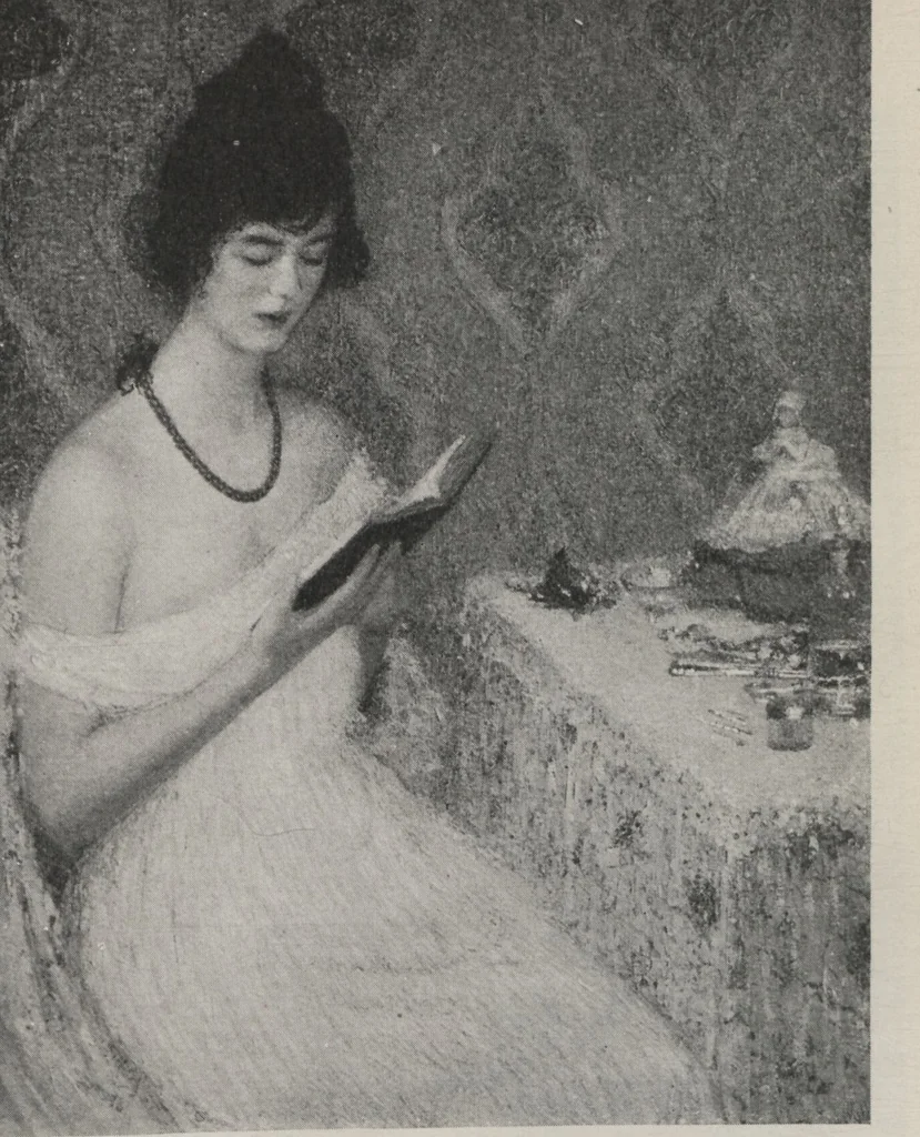 An illustration from The Milch Galleries : important works in paintings and sculpture / by leading American artists, 1921, leaf 43