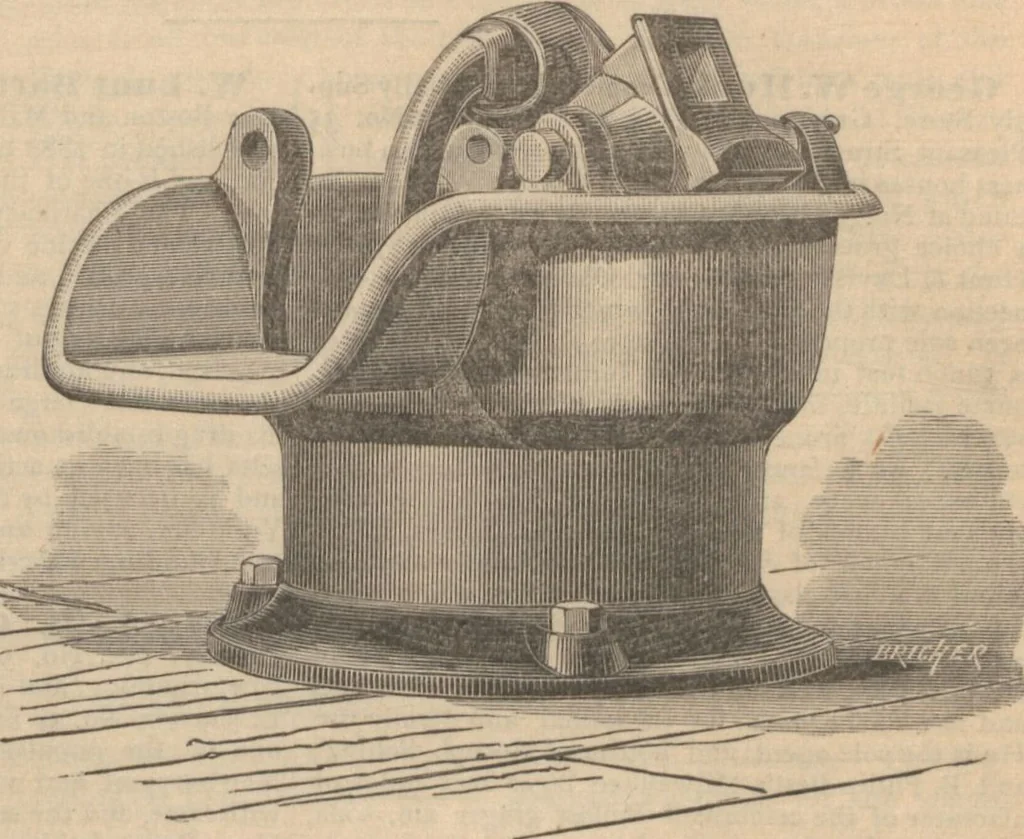 An illustration from Industries of Massachusetts : historical and descriptive review of Lynn, Lowell, Lawrence, Haverhill, Salem, Beverly, Peabody, Danvers, Gloucester, Newburyport and Amesbury, and their leading manufacturers and merchants, 1886, leaf 152